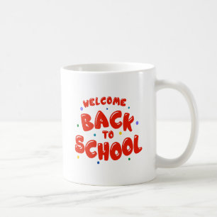 Colourful Welcome Back to School Typography Coffee Mug