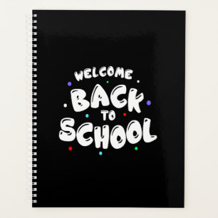 Colourful Welcome Back to School Typography Planner