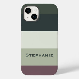 Colourful Wenge Green Palette Abstract Stripes Nam Case-Mate iPhone 14 Case