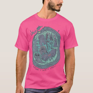 Colourful West Virginia Cryptids And Cryptozoology T-Shirt