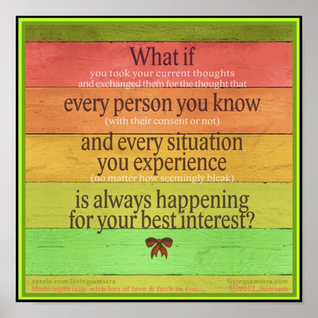 Colourful "What if...Best Interest" Poster (Front)