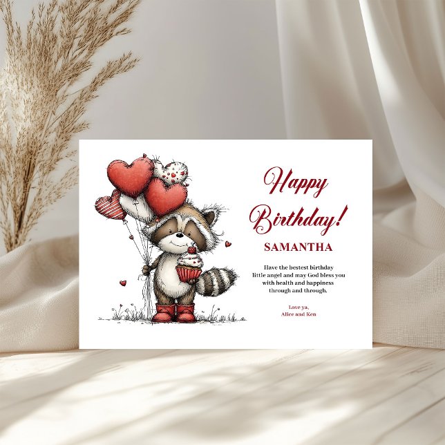 Colourful whimsical animals birthday cheer greetin (Colorful whimsical animals birthday cheer greeting card

)