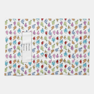 Colourful Whimsical Birds Tea Towel