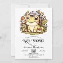 Colourful Whimsical Frog Baby Shower