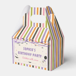 Colourful Whimsical Halloween Birthday Favour Box