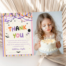 Colourful Whimsical Halloween Birthday Photo