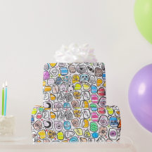 Colourful Whimsical Pattern Birthday & Holiday