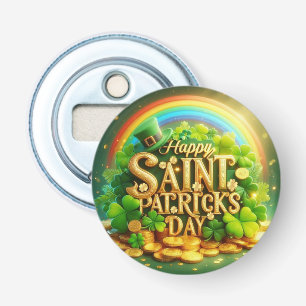 Colourful, whimsical Rainbow Saint Patrick's Day Bottle Opener