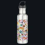 Colourful Whimsical Watercolor Fruits Veggies 710 Ml Water Bottle<br><div class="desc">Enjoy this whimsical watercolor fruits and veggies pattern with this colourful waterbottle. You can always add your own text. Let me know if you'd like something custom made. If you buy it, thank you! Be sure to share a pic on Instagram of it in action and tag me @shoshannahscribbles :)...</div>