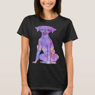 Colourful Whippet T-Shirt
