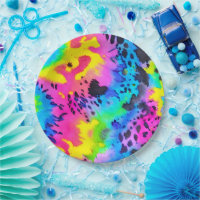 Colourful Wild Cheetah Tye Dye Pattern