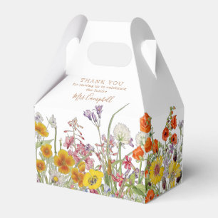 Colourful Wild Flowers Country Future Mrs Floral Favour Box