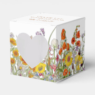 Colourful Wild Flowers Country Future Mrs Floral Favour Box
