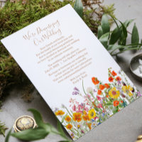 Colourful Wild Flowers We're Downsizing Our Weddin