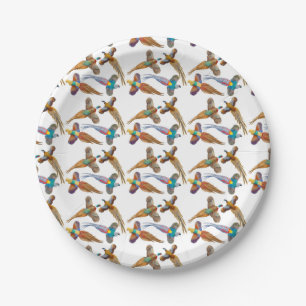 Colourful Wild Pheasant Birds Paper Plates