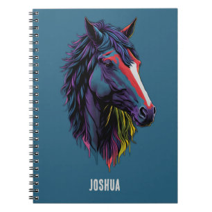Colourful Wild Stallion Urban Graffiti Art Inspire Notebook
