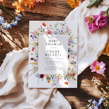 Colourful Wildflower Baby Shower