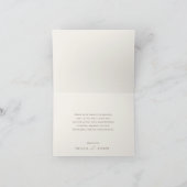 Colourful Wildflower | Beige Garden Folded Thank You Card (Inside)