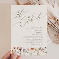 Colourful Wildflower | Beige Let's Celebrate