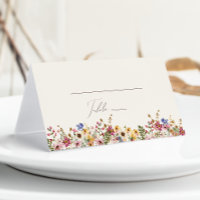 Colourful Wildflower | Beige Meadow Folded