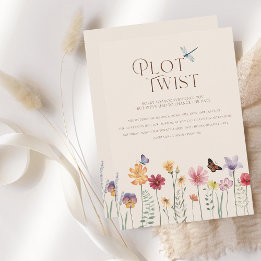 Colourful Wildflower Botanical Plot Twist Wedding Save The Date