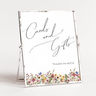 Colourful Wildflower   Cards and Gifts Sign
