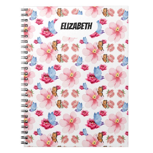 Colourful Wildflower Design Notebook (Front)