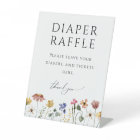 Colourful Wildflower Diaper Raffle Baby Shower