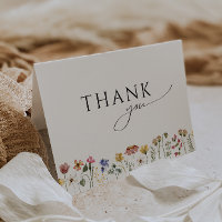 Colourful Wildflower Folded Birthday Party