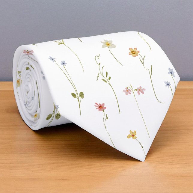 Colourful Wildflower Garden Flowers Spring Meadow Tie (Creator Uploaded)