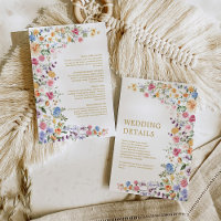 Colourful Wildflower Garden Flowers Wedding Detail