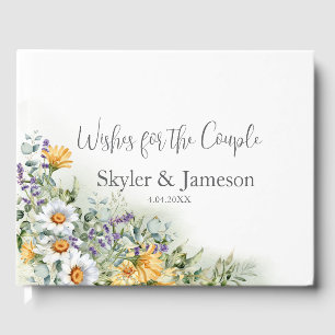 Colourful Wildflower Guest Book