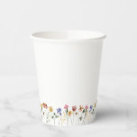 Colourful Wildflower Paper Cups<br><div class="desc">These colourful wildflower paper cups are perfect for your simple, whimsical boho rainbow summer event. The bright, enchanted pink, yellow, orange, and gold colour florals give this product the feel of a minimalist elegant vintage hippie spring garden. The modern design is artsy and delicate, portraying a classic earthy meadow done...</div>