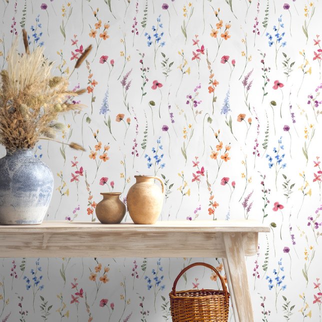 Colourful Wildflower Pattern ID1047 Wallpaper (Creator Uploaded)