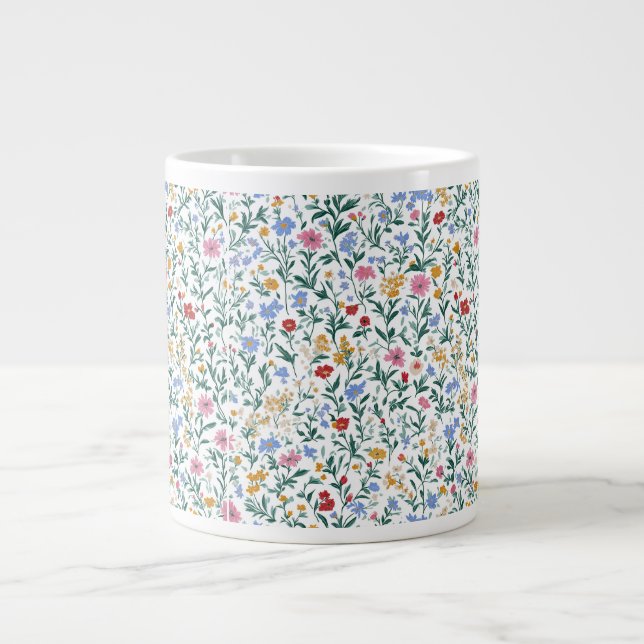 Colourful Wildflower Pattern Speciality Mug (Front)