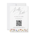 Colourful Wildflower | QR Code RSVP Card