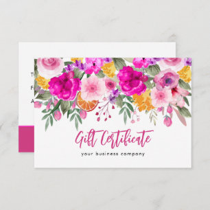 Colourful Wildflower Spring Gift Certificate