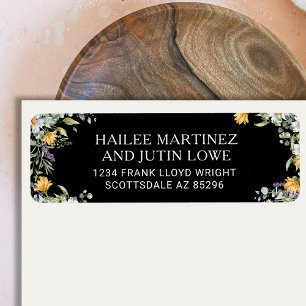 Colourful Wildflower Spring Wedding Return Address