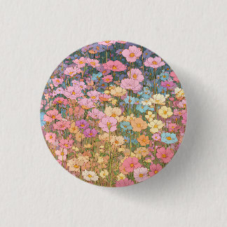 Colourful Wildflowers 1 3 Cm Round Badge