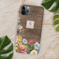 Colourful Wildflowers Floral Bouquet Art Pattern