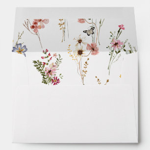 Colourful Wildflowers Graduation Envelope