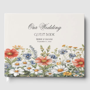 Colourful Wildflowers Guest Book