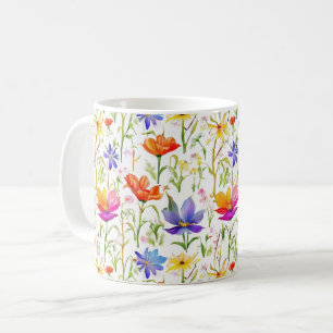 Colourful Wildflowers in a Field Coffee Mug