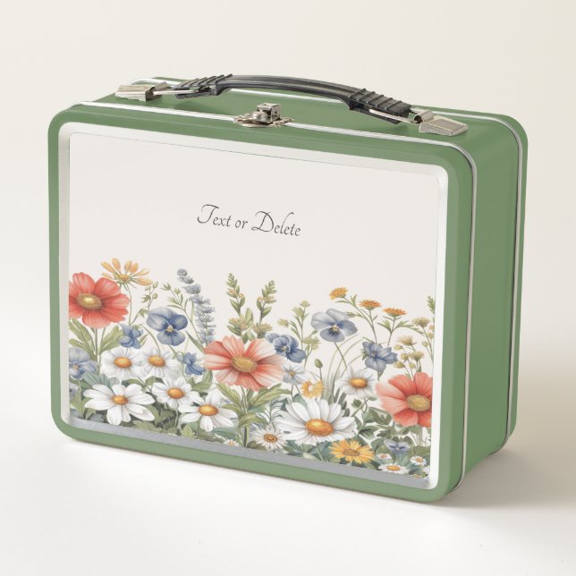 Colourful Wildflowers Lunchbox (Front)