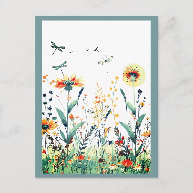 Colourful | Wildflowers  Postcard (Front)