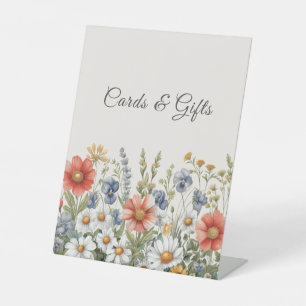 Colourful Wildflowers Tabletop Signs