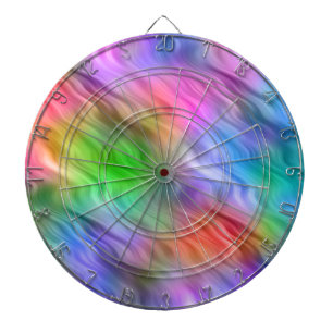 Colourful Wildflowers Wavy Texture Dartboard