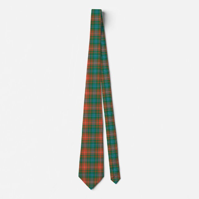 Colourful Wilson Tartan Plaid Neck Tie (Front)