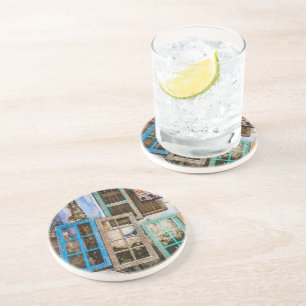 Colourful window frames coaster