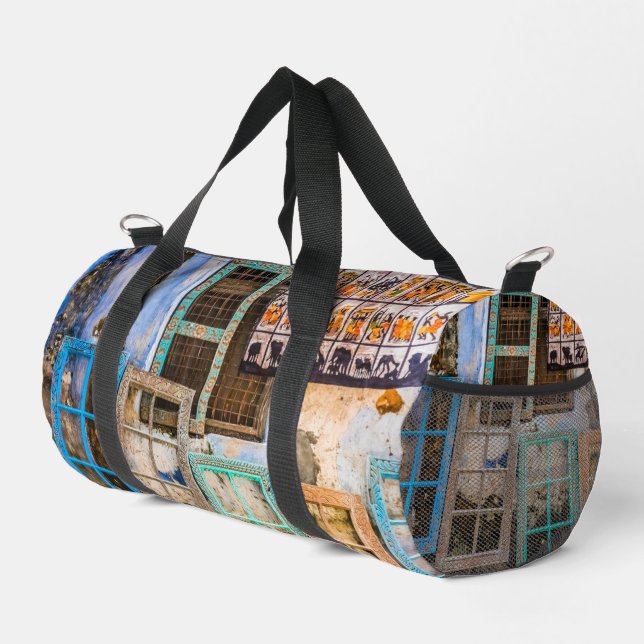 Colourful window frames duffle bag (Right Corner)
